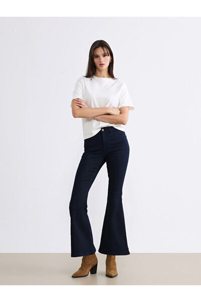 LC Waikiki Rmz Gi̇yi̇m Farkiyla High Waist Mars Spanish Flare Women's Jean Pants