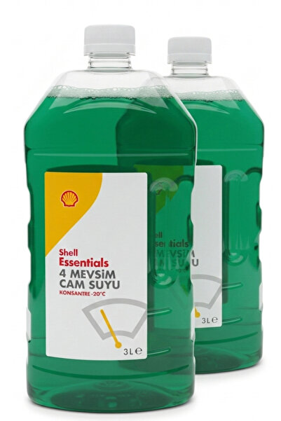 SHELL 4 Mevsim Cam Suyu -20C 3 Lt 2 Adet