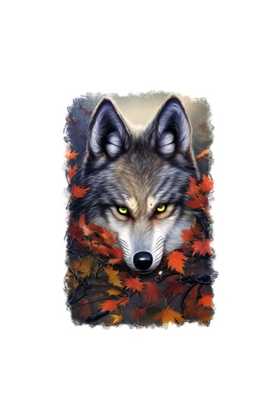 OEM Decorative Sticker, Wolf, Gray, 85 cm