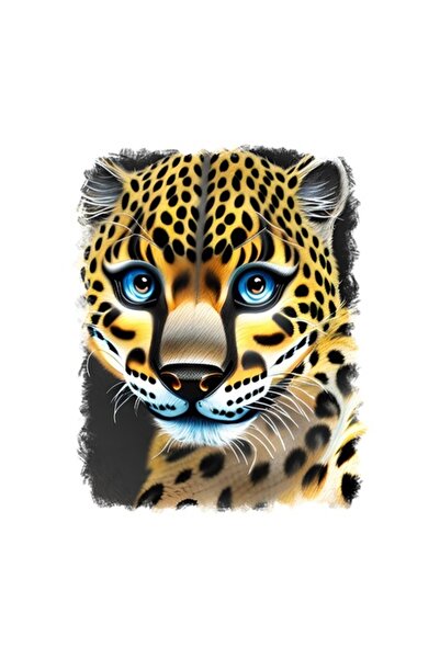 OEM Декоративен стикер, Леопард, Жълт, 70 см