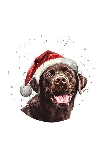 OEM Διακοσμητικό αυτοκόλλητο, Χριστούγεννα, Λαμπραντόρ, Πολύχρωμο