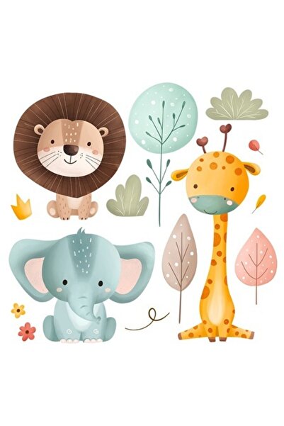 OEM Διακοσμητικό αυτοκόλλητο, Ζώα στο Δάσος