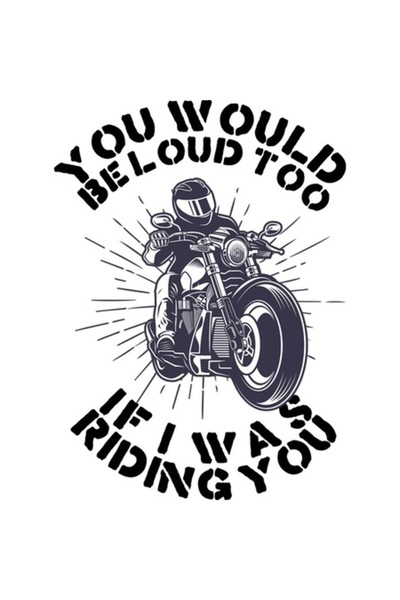 OEM Autocolant decorativ, motocicletă cu citat