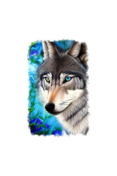 OEM Decorative Sticker, Wolf, Gray, 85 cm
