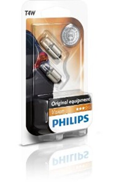 Philips Set de 2 becuri auto cu halogen Vision T4W 4W 12V 12929B2