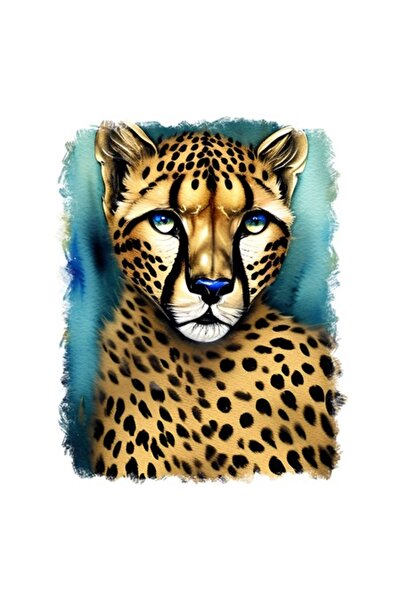 OEM Декоративен стикер, Леопард, Жълт, 70 см