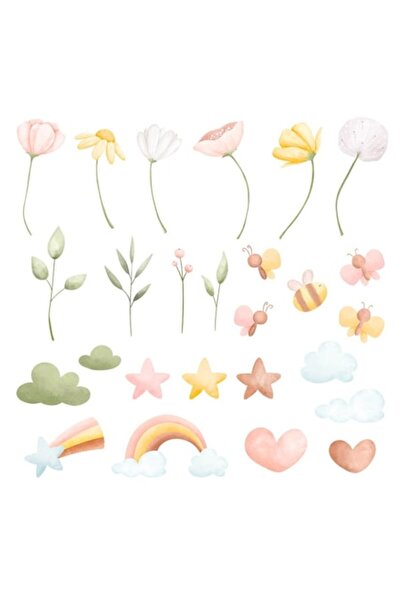 OEM Decorative Sticker, Flowers, Bees