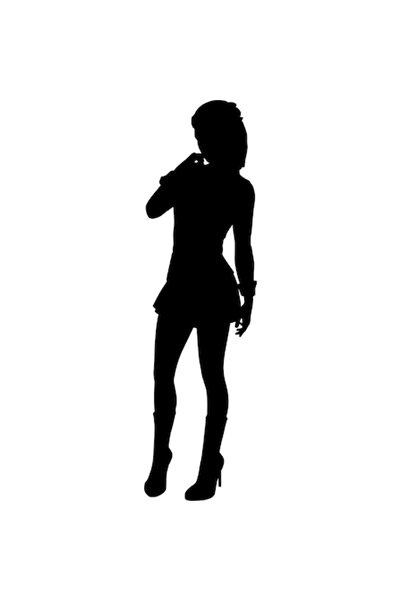 OEM Car Sticker, Woman, 30 cm