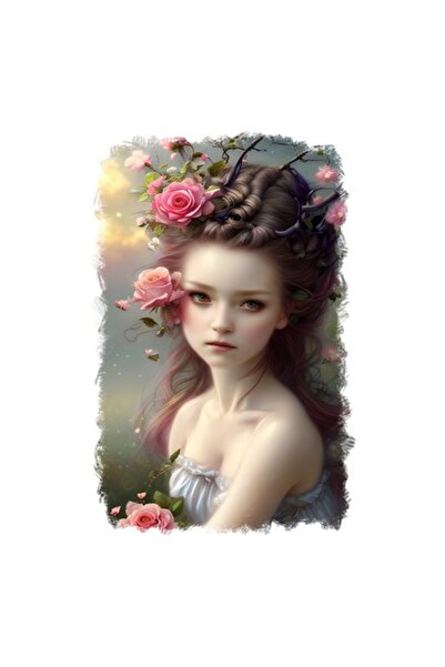 OEM Autocolant decorativ, Zână, Roz, 85 cm