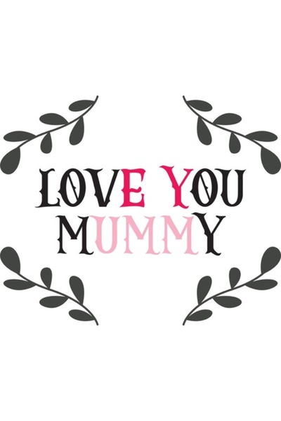 OEM Декоративен стикер, Обичам те, мамо