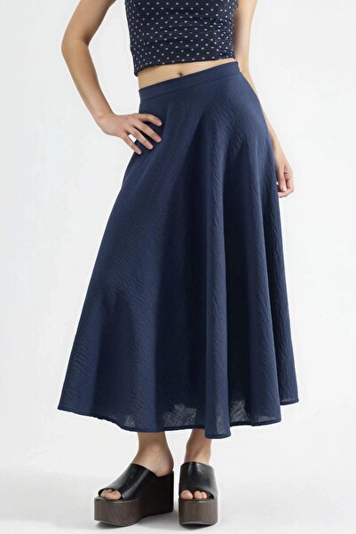 Hiccup BUSEM Visok struk Teksturirano A kroj Maxi suknja