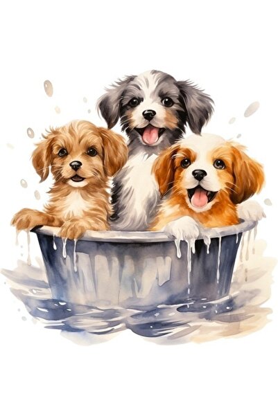 OEM Autocolant decorativ, căței, gri