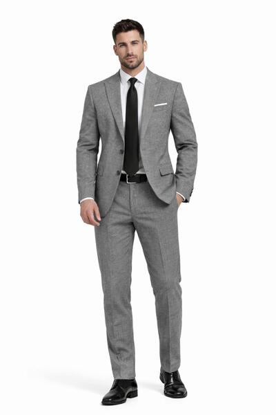 Suitmen Men's Silim Fit Vest Set Double Slit Suit Bgl-St05329