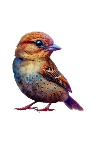 OEM Autocolant decorativ, pasăre, multicolor