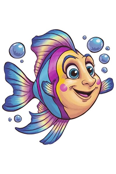 OEM Autocolant decorativ, Pește, Mov