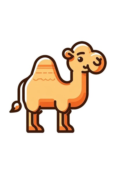 OEM Декоративен стикер, Камила, Жълт