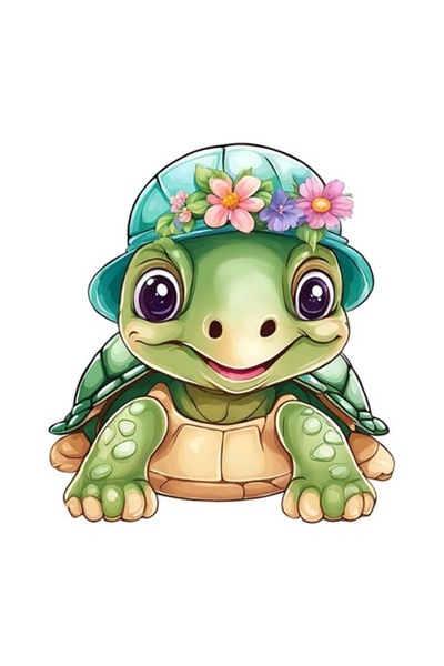 OEM Decorative Sticker, Turtle, Green