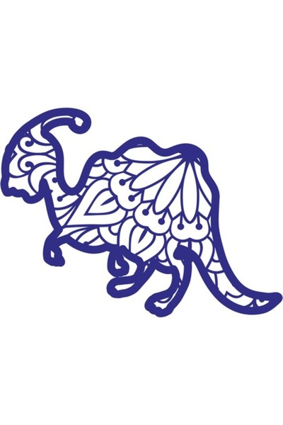 OEM Διακοσμητικό αυτοκόλλητο, Μάνταλα, Δεινόσαυρος, Μπλε, 80 εκ.