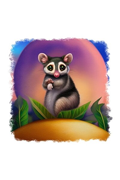 OEM Διακοσμητικό αυτοκόλλητο, Ποντίκι, Γκρι, 55 εκ.