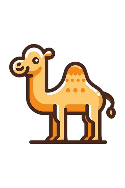 OEM Декоративен стикер, Камила, Жълт