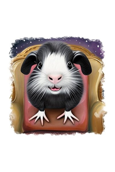 OEM Autocolant decorativ, Hamster, Negru, 55 cm