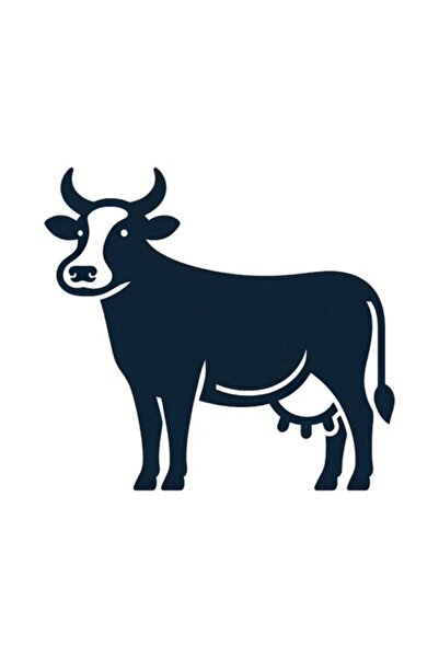 OEM Διακοσμητικό αυτοκόλλητο, αγελάδα, μαύρο