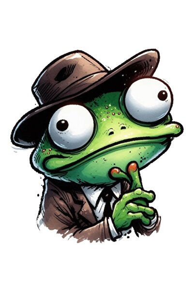 OEM Διακοσμητικό Αυτοκόλλητο, Βάτραχος, Πράσινο