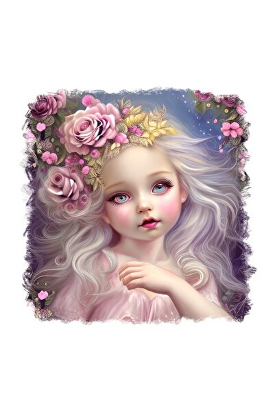 OEM Διακοσμητικό αυτοκόλλητο, νεράιδα, ροζ, 55 εκ.