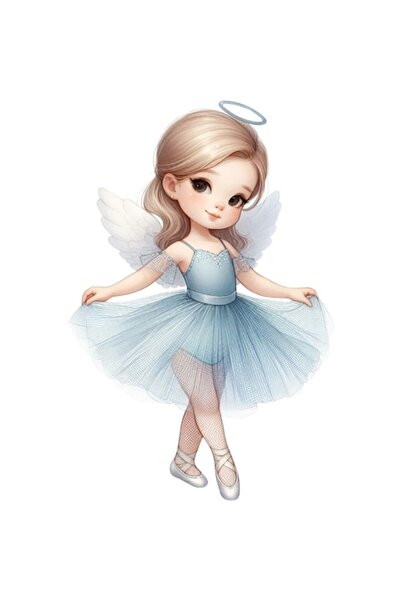 OEM Διακοσμητικό αυτοκόλλητο, μπαλαρίνα, γκρι