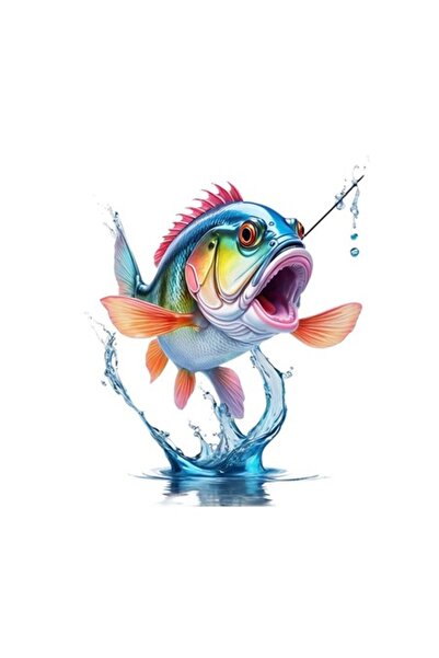 OEM Διακοσμητικό Αυτοκόλλητο, Ψάρι, Πράσινο