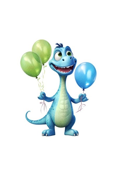 OEM Διακοσμητικό αυτοκόλλητο, δεινόσαυρος, μπλε