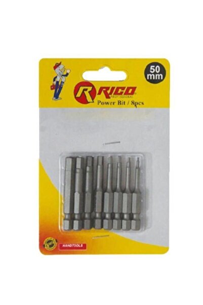 Rico 005-KK1132 50MM 8 Parça Allen Bits Uç Seti