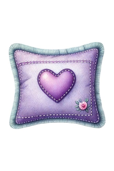 OEM Autocolant decorativ, pernă, violet