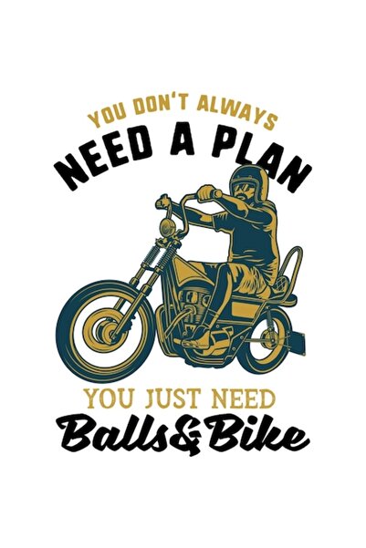 OEM Decorative Sticker, Motorcycle with Quote