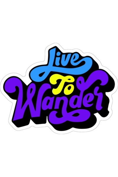 OEM Live To Wander Decorative Sticker