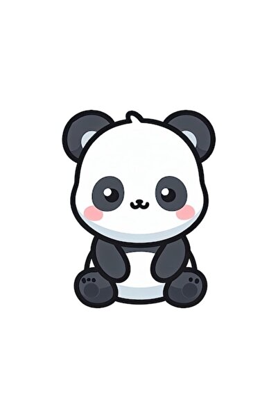 OEM Διακοσμητικό αυτοκόλλητο, αρκούδα πάντα, μαύρο