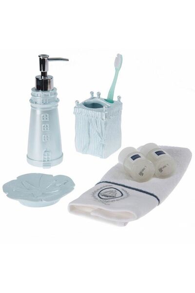Bosphorus SEA LANTERN BLUE MODEL TRIPLE BATH SET