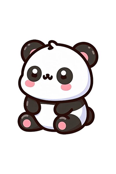 OEM Διακοσμητικό αυτοκόλλητο, αρκούδα πάντα, μαύρο