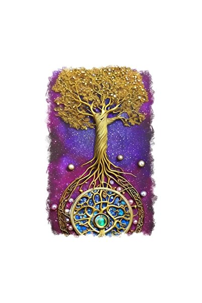 OEM Autocolant decorativ Copacul Vieții, multicolor, 85 cm