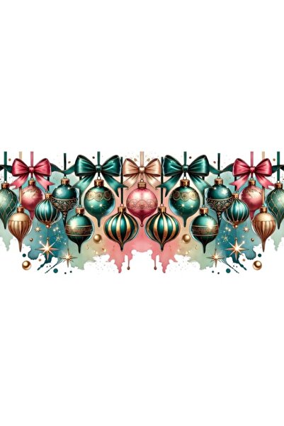 OEM Autocolant decorativ, Ornament de Crăciun, Turcoaz