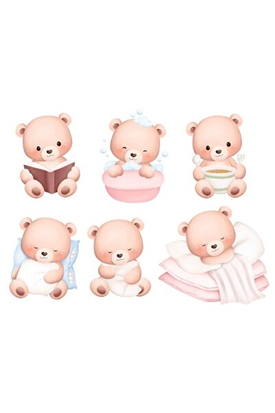 OEM Διακοσμητικό αυτοκόλλητο, αρκουδάκια
