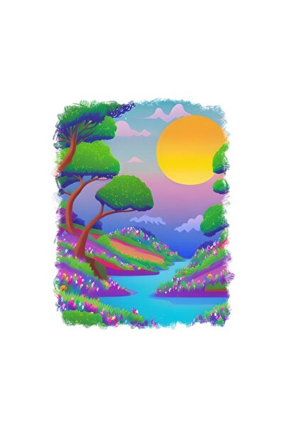 OEM Διακοσμητικό αυτοκόλλητο, Ποτάμι, Πράσινο, 70 εκ.