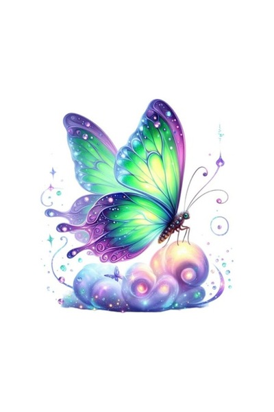 OEM Autocolant decorativ, fluture, multicolor