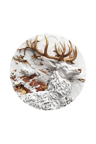 OEM Autocolant decorativ, Crăciun, Ren, Alb