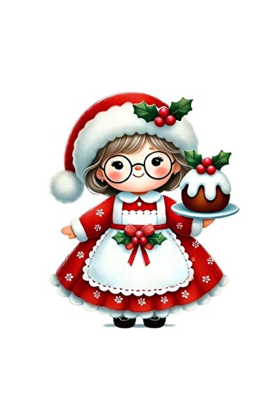 OEM Autocolant decorativ, Crăciun, Bucătar, Roșu