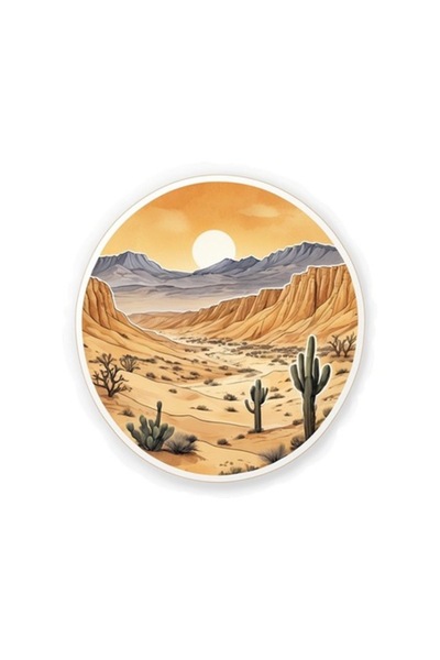 OEM Decorative Sticker, Desert, Yellow