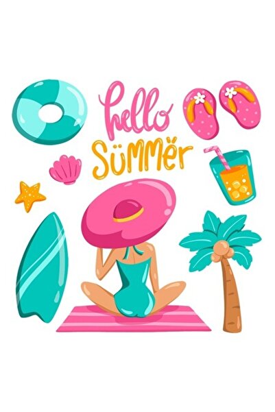 OEM Decorative Sticker, Beach Face, Summer