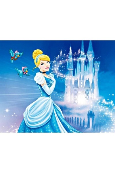 OEM Διακοσμητικό αυτοκόλλητο, Πριγκίπισσα, 75 εκ., Μπλε