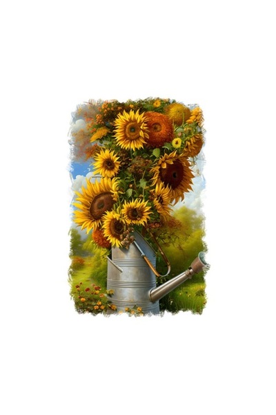 OEM Decorative Sticker, Sunflower, Yellow, 85 cm