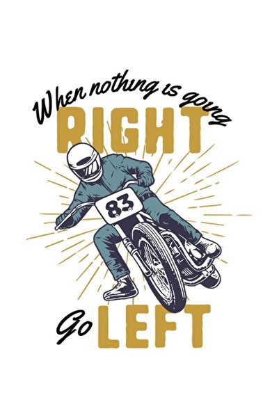 OEM Decorative Sticker, Motorcycle with Quote
